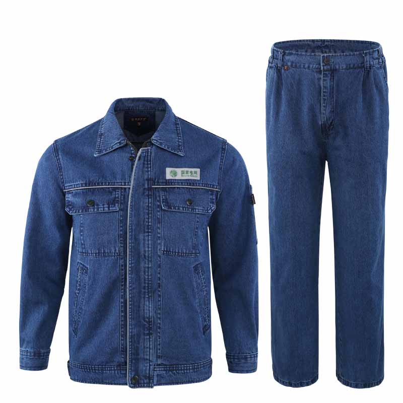 牛仔勞保工作服定制