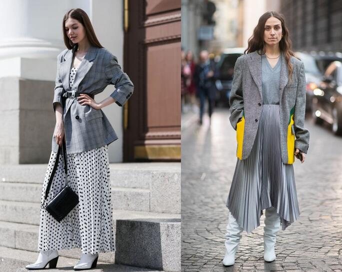 西服搭配連衣裙